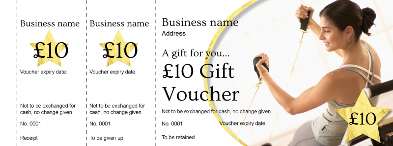 Design Training Gift Vouchers Template