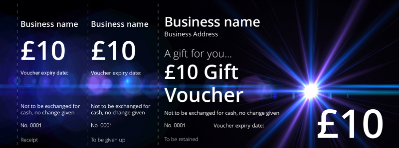 Design Spark Gift Vouchers Template