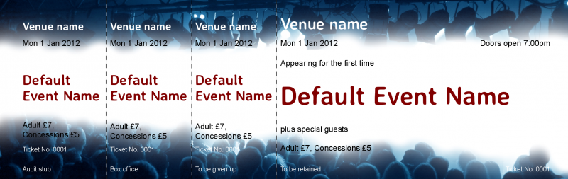 Design Gig Event Tickets Template