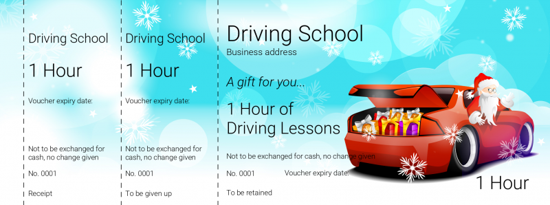 voucher-design-santa-driving-lessons-gift-vouchers-template