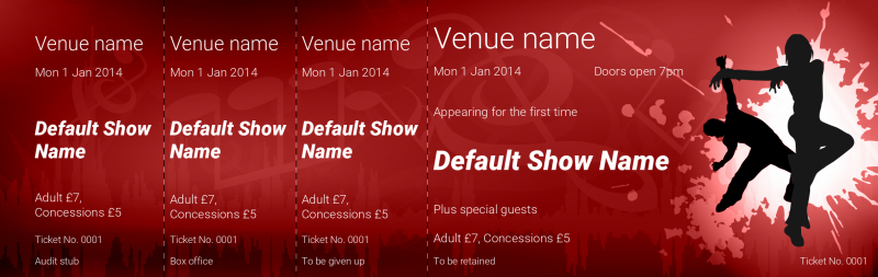 Design Dance Academy Event Tickets Template