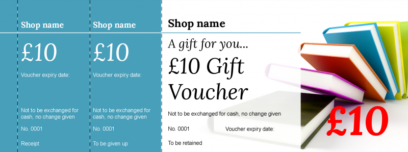 Design Book Token Gift Vouchers Template