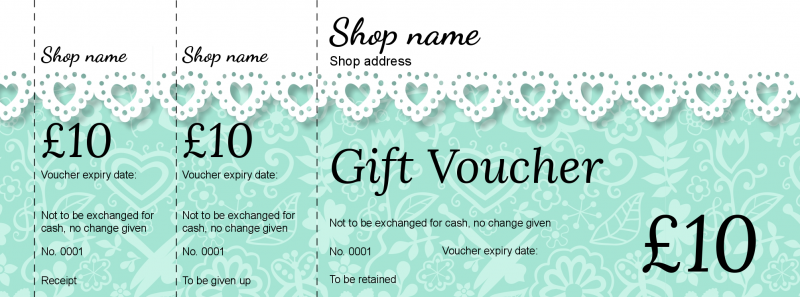 Design Pastel Pattern Lace Gift Vouchers Template