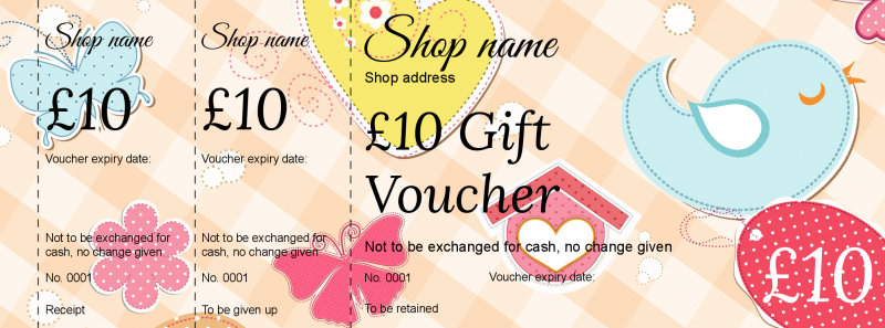 Design Maternity Gift Vouchers Template