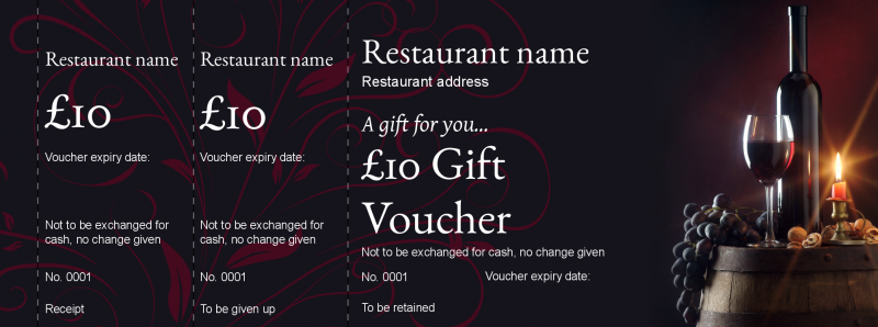 Design Bistro Gift Vouchers Template