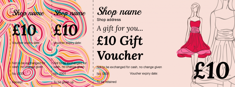 Design Clothes Shop Gift Vouchers Template
