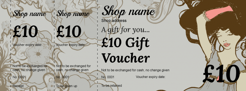 Design Vintage Gift Vouchers Template