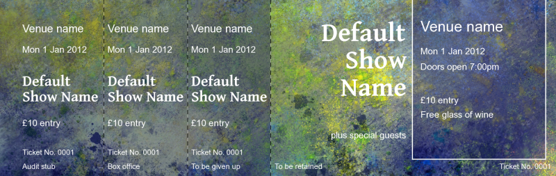 Design Impressionist Event Tickets Template