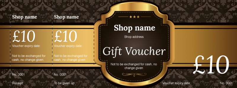 Design Restaurant Gift Vouchers Template