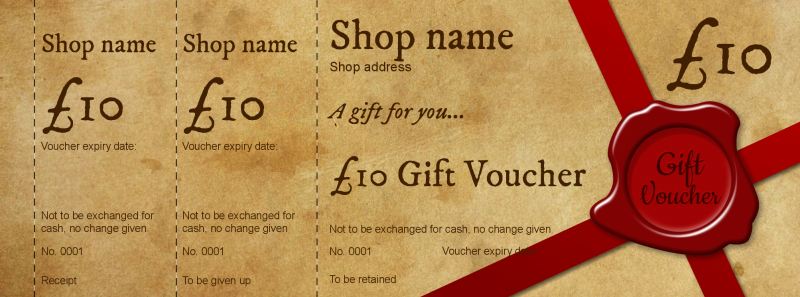 Design Wax Seal Gift Vouchers Template