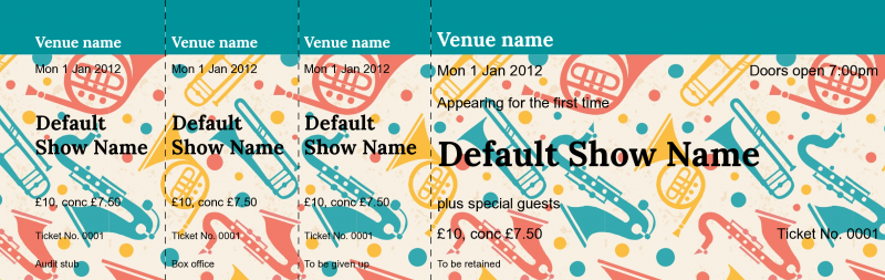 Design Brass Event Tickets Template