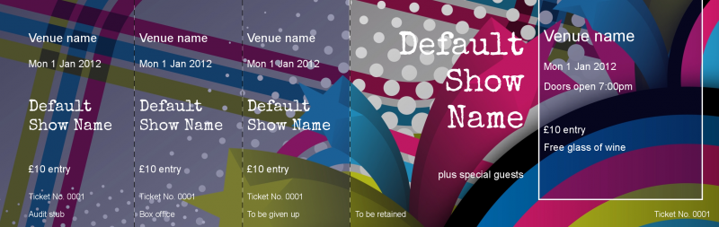 Design Retro Disco Event Tickets Template