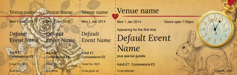 Design Mad Hatters Tea Party Event Tickets Template