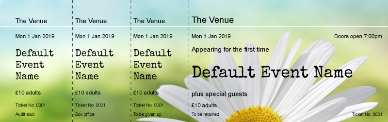 Design Festival Event Tickets Template
