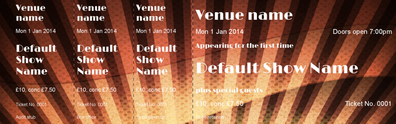 Design Art Deco Event Tickets Template