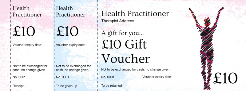 Design Therapist Gift Vouchers Template
