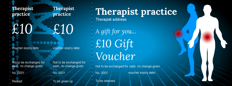 Design Health Practitioner Gift Vouchers Template