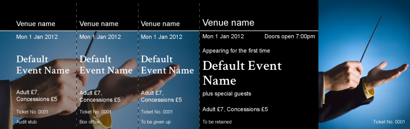 Design Conductor Event Tickets Template
