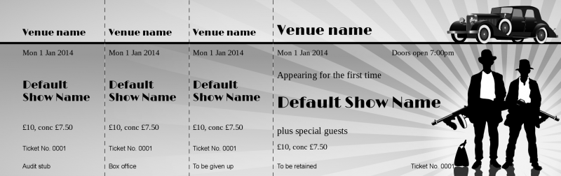 Design Gangsters Event Tickets Template