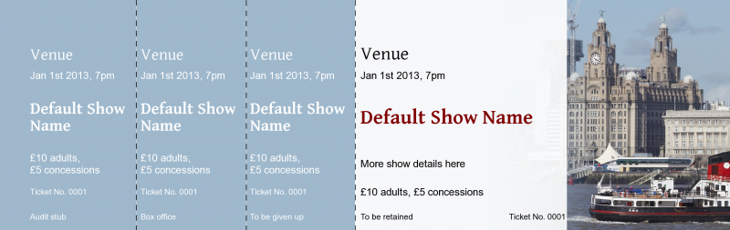 Design Cities Event Tickets Template