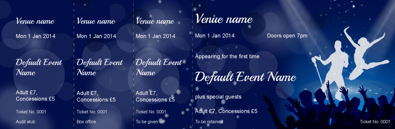 Design Talent Show Event Tickets Template
