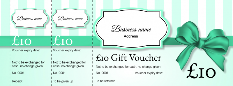 Design Pastel Colours Boutique Gift Vouchers Template
