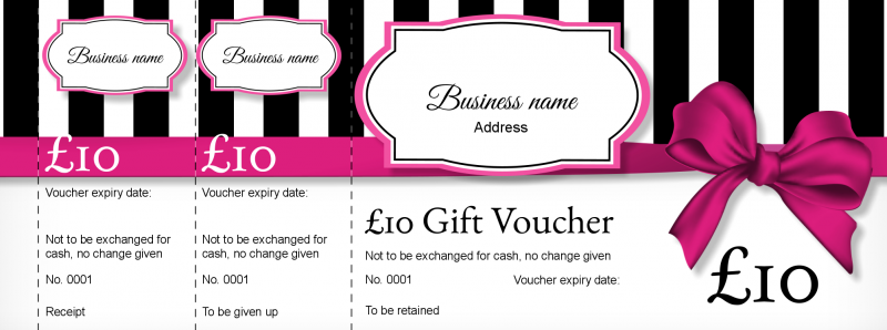 Design Parisienne Chic Gift Vouchers Template