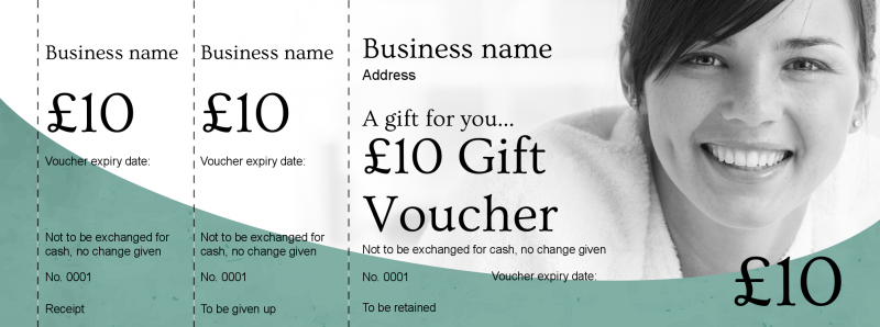 Design Dentistry Gift Vouchers Template