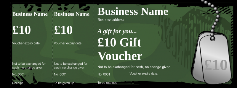 Design Bootcamp Gift Vouchers Template