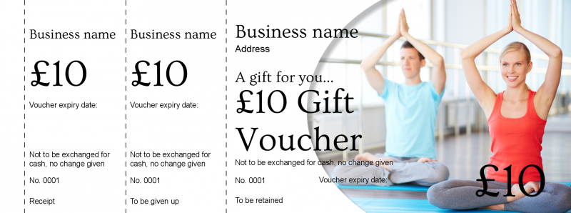 Design Yoga Classes Gift Vouchers Template